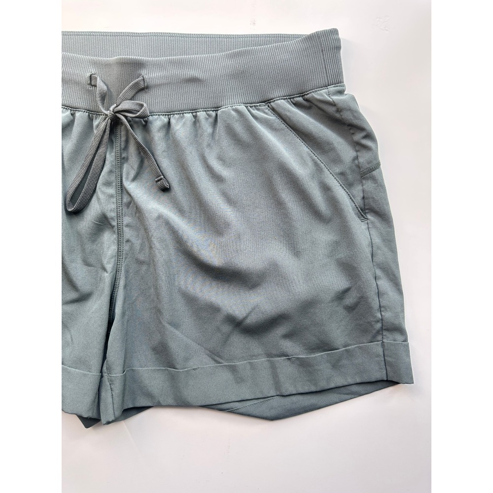 Zella Green Athletic Lounge Running Shorts Stretch Activewear Women Medium - Picture 5 of 12